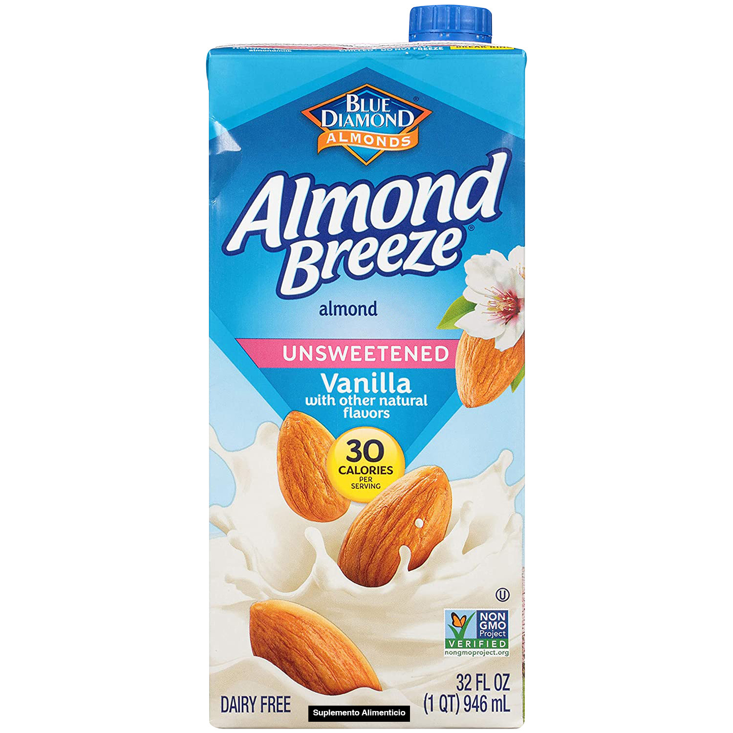 BEBIDA VEGETAL DE ALMENDRA VAINILLA S/AZÚCAR 946ML
