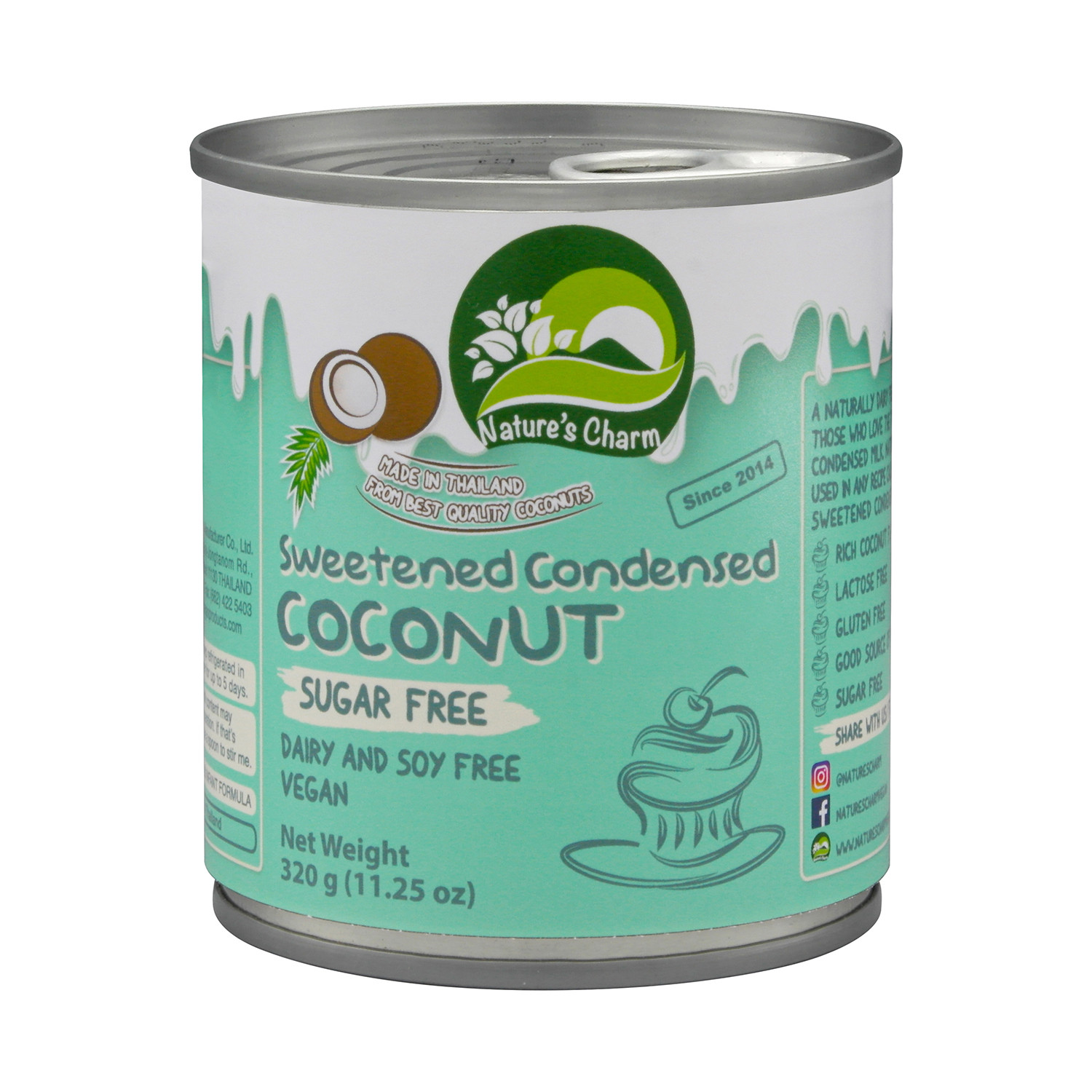 PREPARACIÓN CONDENSADA DE COCO SIN AZÚCAR 320G