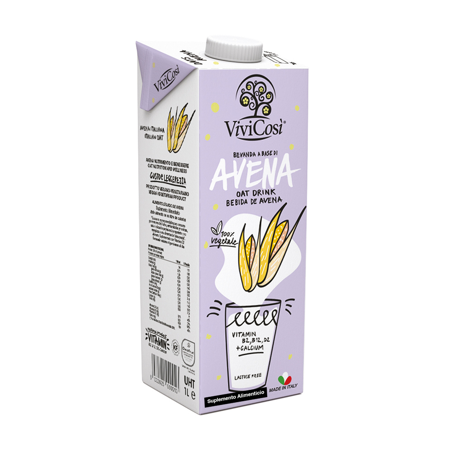 BEBIDA VEGETAL DE AVENA 1L