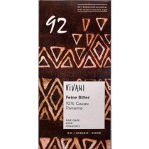 CHOCOLATE AMARGO PANAMÁ 92% CACAO C/AZÚCAR DE FLOR DE COCO ORGÁNICO 80G