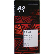 CHOCOLATE AMARGO PANAMÁ 99% CACAO ORGÁNICO 80 G.